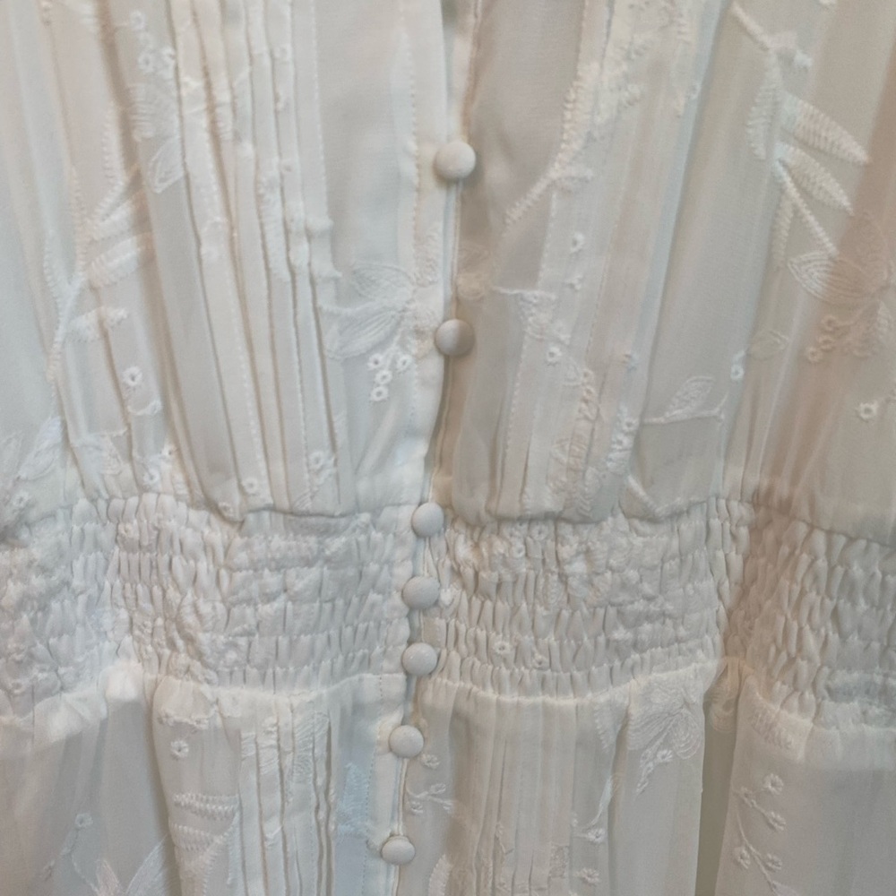 Lulu's Ivory Button-Down Maxi Dress NWT - Picture 6 of 9